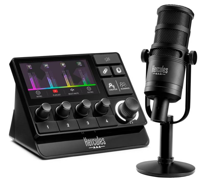 Hercules Stream Essentials Kit XLR, Schwarz von Hercules
