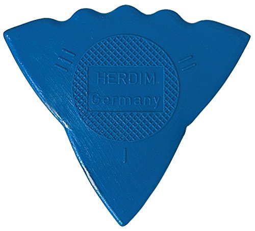 Herdim Plektrum/Pick 3-Stärken, blau, Stärke stark, I = weich, II - mittel, III - hart, 12 Stück von Herdim