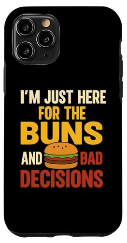 Lustiges Burger-Grill-Zitat Tee für Freunde Cousins Grillparty Hülle für iPhone 11 Pro Lustiges Burger-Grill-Zitat Tee für Freunde Cousins Grillparty Hülle für iPhone 11 Pro von Here for Buns Funny Burger BBQ Cookout Humor Tee