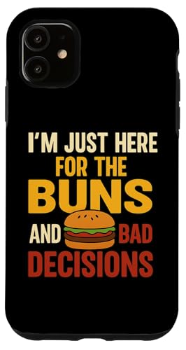 Lustiges Burger-Grill-Zitat Tee für Freunde Cousins Grillparty Hülle für iPhone 11 Lustiges Burger-Grill-Zitat Tee für Freunde Cousins Grillparty Hülle für iPhone 11 von Here for Buns Funny Burger BBQ Cookout Humor Tee