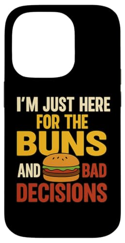 Lustiges Burger-Grill-Zitat Tee für Freunde Cousins Grillparty Hülle für iPhone 14 Pro Lustiges Burger-Grill-Zitat Tee für Freunde Cousins Grillparty Hülle für iPhone 14 Pro von Here for Buns Funny Burger BBQ Cookout Humor Tee