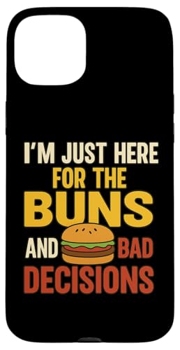 Lustiges Burger-Grill-Zitat Tee für Freunde Cousins Grillparty Hülle für iPhone 15 Plus Lustiges Burger-Grill-Zitat Tee für Freunde Cousins Grillparty Hülle für iPhone 15 Plus von Here for Buns Funny Burger BBQ Cookout Humor Tee