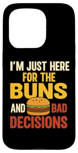 Lustiges Burger-Grill-Zitat Tee für Freunde Cousins Grillparty Hülle für iPhone 15 Pro Lustiges Burger-Grill-Zitat Tee für Freunde Cousins Grillparty Hülle für iPhone 15 Pro von Here for Buns Funny Burger BBQ Cookout Humor Tee