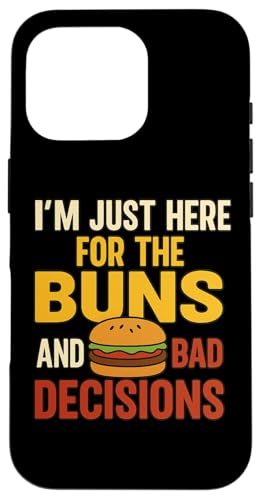 Lustiges Burger-Grill-Zitat Tee für Freunde Cousins Grillparty Hülle für iPhone 16 Pro Lustiges Burger-Grill-Zitat Tee für Freunde Cousins Grillparty Hülle für iPhone 16 Pro von Here for Buns Funny Burger BBQ Cookout Humor Tee