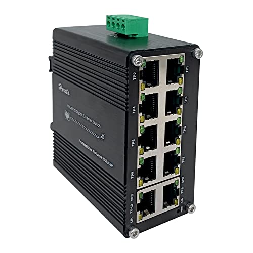 Gehärteter industrieller Gigabit-Ethernet-Switch, 10-Port, 10/100/1000T, RJ45, mit Auto-MDI/MDI-X-Funktion, kompakter Mini-Switch von Hereta