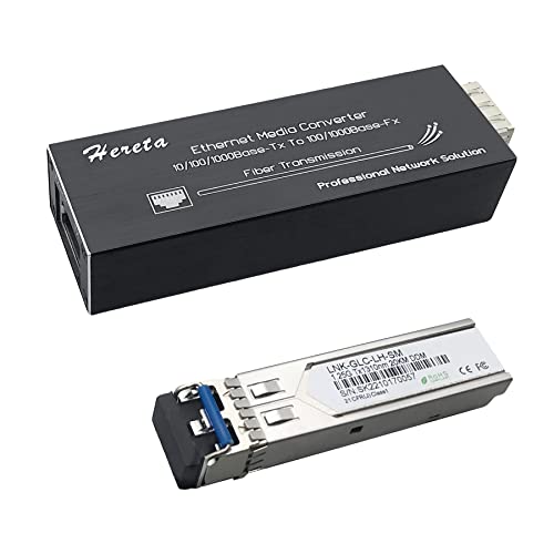 Industrieller gehärteter Gigabit Mini Ethernet Medienkonverter Mini-Größe USB-C Stromversorgung SFP/LC Single-Mode Industrieller gehärteter Gigabit Mini Ethernet Medienkonverter Mini-Größe USB-C Stromversorgung SFP/LC Single-Mode von Hereta
