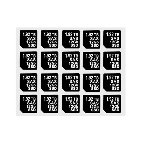 Heretom 20 PC DXD9H X7K8W Festplatten-Einschub Haftetiketten, Kompatibel mit DELL G14 Server HDD Tray Caddy (SAS 12GB 15K, 1.92T) von Heretom