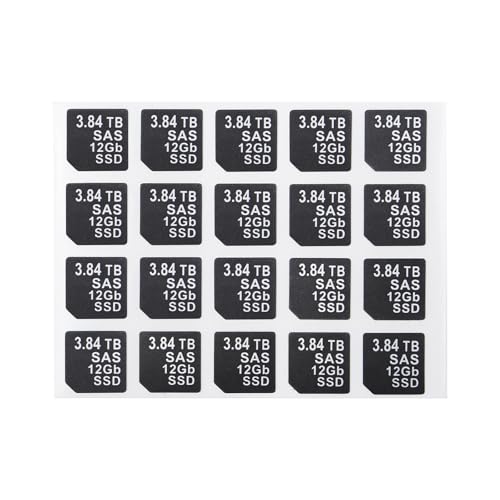 Heretom 20 PC DXD9H X7K8W Festplatten-Einschub Haftetiketten, Kompatibel mit DELL G14 Server HDD Tray Caddy (SAS 12GB 15K, 3.84T) von Heretom