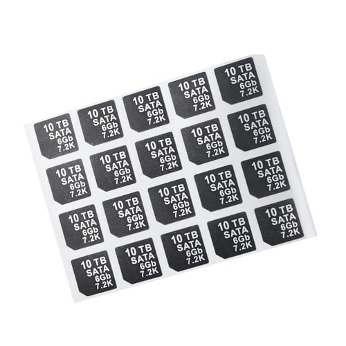 Heretom 20 PC DXD9H X7K8W Festplatten-Einschub Haftetiketten, Kompatibel mit DELL G14 Server HDD Tray Caddy (SATA 6GB 7.2K, 12TB) von Heretom