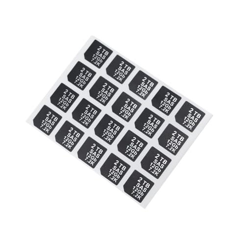 Heretom 20 PC DXD9H X7K8W Festplatten-Einschub Haftetiketten, Kompatibel mit DELL G14 Server HDD Tray Caddy (SATA 6GB 7.2K, 2TB) von Heretom