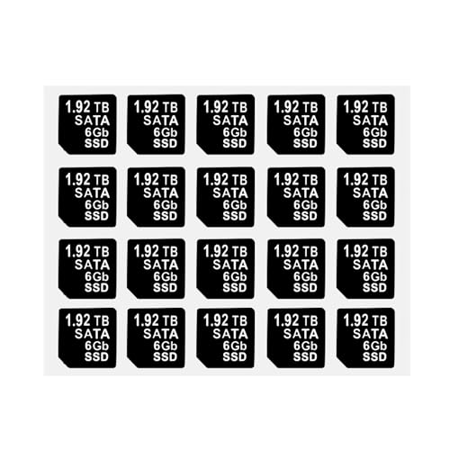 Heretom 20 PC DXD9H X7K8W Festplatten-Einschub Haftetiketten, Kompatibel mit DELL G14 Server HDD Tray Caddy (SATA 6GB SSD, 1.92T) von Heretom