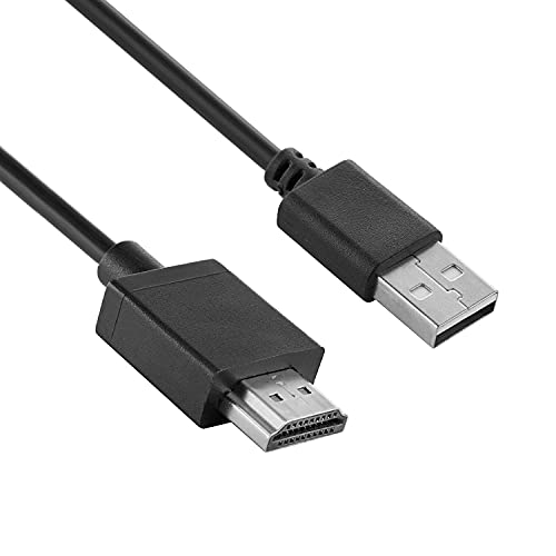 USB auf HDMI Ladekabel, 1,8 m, USB 2.0 Typ A Stecker auf HDMI-Stecker, Ladeadapter, Konverterkabel (nur zum Laden) von Herfair