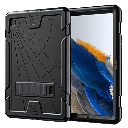 Herize Samsung Galaxy Tab A8 Hülle 2022 für Jungen und Mädchen, Schutzhülle für Tab A8 mit Ständer, stoßfest, Samsung Galaxy A8 Tablet Hülle SM-X200/X205/X207, Schwarz von Herize