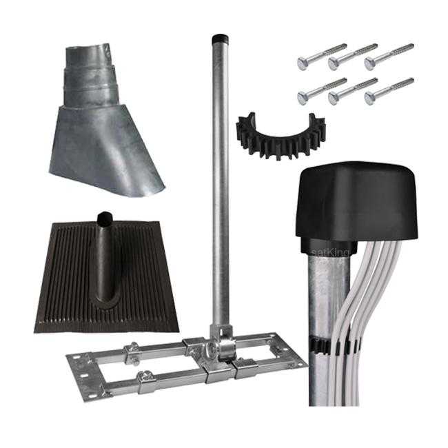 Dachsparrenhalter Herkules 48/900 Kappe Pfanne Tülle Set schwarz von Herkules