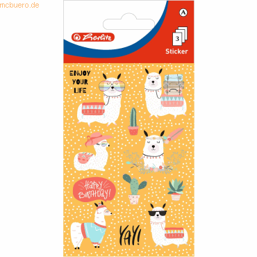 10 x Herlitz Deko Sticker Motiv 13 selbstklebend Lamas VE=3 Blatt 10 x Herlitz Deko Sticker Motiv 13 selbstklebend Lamas VE=3 Blatt von Herlitz