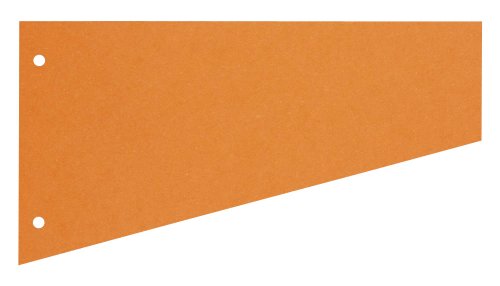 100 Herlitz Trennstreifen / orange / 190 g/m² / 23,0 x 12,0 cm / für DIN A4 von Herlitz