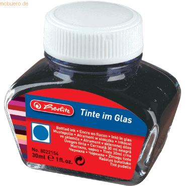 2 x Herlitz Tinte im Glas 30ml königsblau 2 x Herlitz Tinte im Glas 30ml königsblau von Herlitz