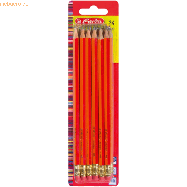 4 x Herlitz Bleistift Scolair HB VE=24 Stück von Herlitz