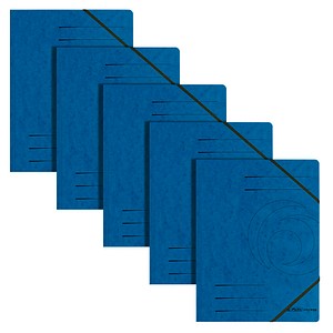 5 herlitz Eckspanner easy orga DIN A4 blau von Herlitz