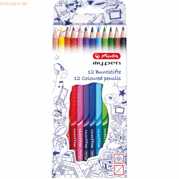 6 x Herlitz Buntstifte my.pen lackiert VE=12 Stück 6 x Herlitz Buntstifte my.pen lackiert VE=12 Stück von Herlitz