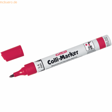 6 x Herlitz Permanentmarker 1-4mm rot von Herlitz