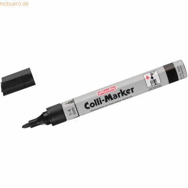 6 x Herlitz Permanentmarker 1-4mm schwarz VE=5 Stück von Herlitz