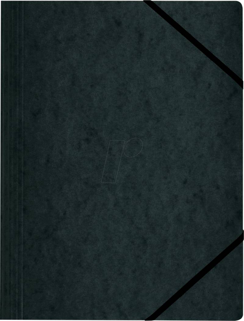 HERLITZ 11159688 - Eckspannmappe, A4, schwarz, 5 Stück von Herlitz