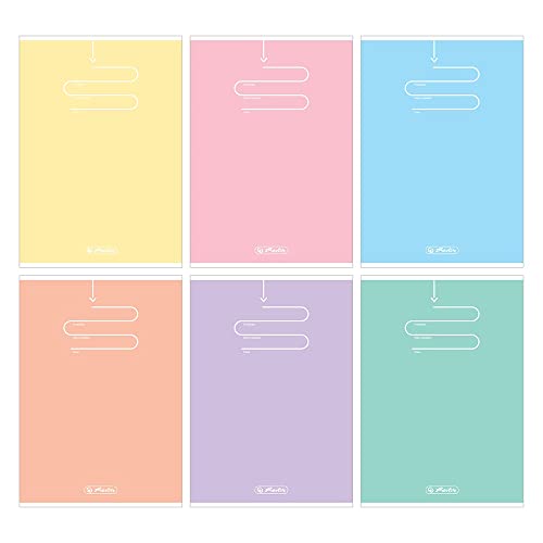 Heft A5, 60 Blatt liniert, Pastel Color Blocking von Herlitz