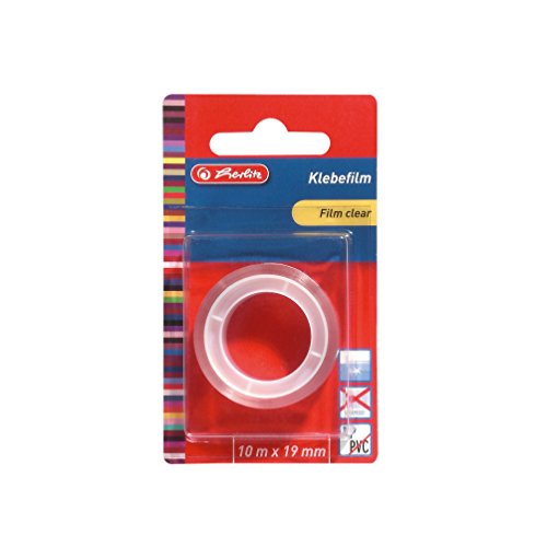 Herlitz 10410421 Klebefilm 10 m x 19 mm, 1 Stück, transparent von Herlitz