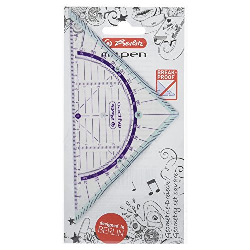 Herlitz 11367950 Herlitz Geometriedreieck my.pen 16cm farblich sortiert von Herlitz