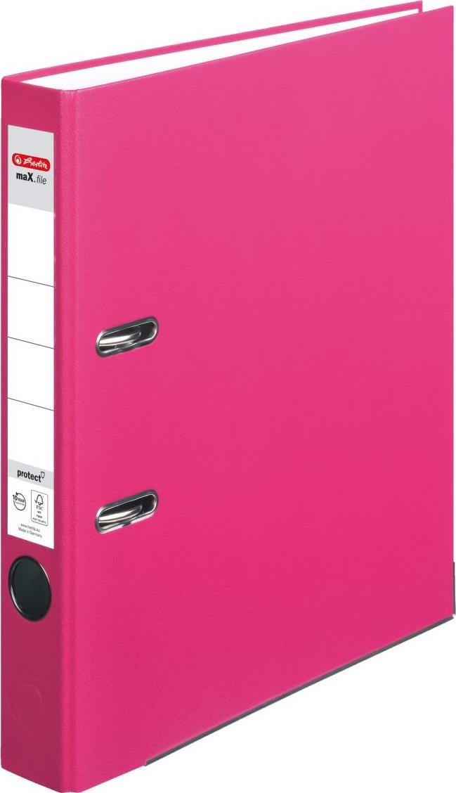 Herlitz 11416245 Aktenordner 5 Blätter Pink Polypropylen (PP) (11416245) von Herlitz