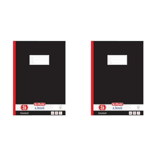 Herlitz 331223 Schulheft A4, kariert mit Rand, Lineatur 26, schwarz 20er Packung Herlitz 331223 Schulheft A4, kariert mit Rand, Lineatur 26, schwarz 20er Packung von Herlitz