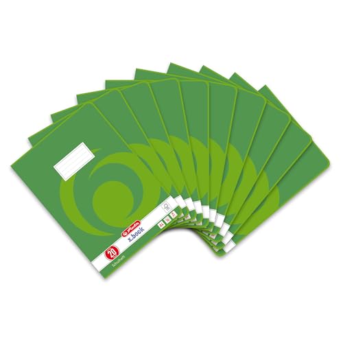 Herlitz Schulheft x.book A4, blanko, Lineatur 20, 16 Blatt, 10 Stück von Herlitz