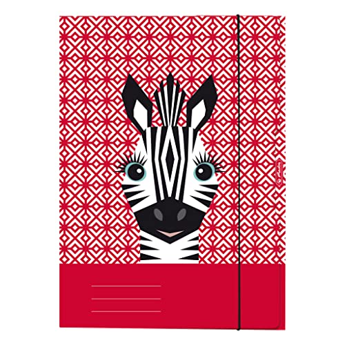 Herlitz 50040353 Sammelmappe A4 Cute Animals Zebra, 1 Stück, mehrfarbiig von Herlitz