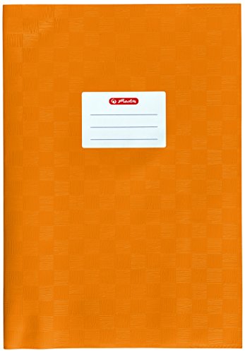 Herlitz 5204060 Hefthülle A4 Baststruktur, 25 Stück, orange von Herlitz