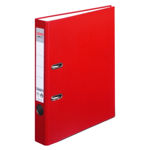 Herlitz 9942582 Ordner maX.file protect A4 5cm rot, PP-Kunststoffbezug/Papier hellgr. besch. 5er Packung von Herlitz