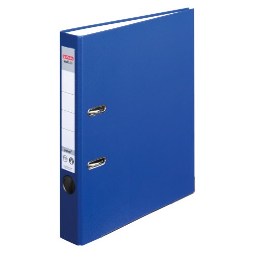 Herlitz 9942590 Ordner maX.file protect,A4 5cm, PP-Kunststoffbezug, 5er Pack, Farbe blau von Herlitz