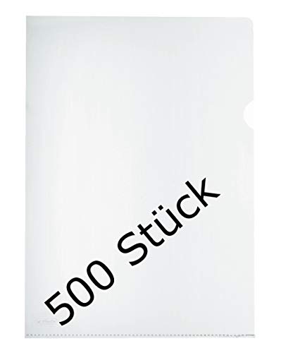 Herlitz Aktenhülle A4 Standard, PP, 0,11 mm, transparent glasklar 100er Packung (5x 100 Stück) von Herlitz
