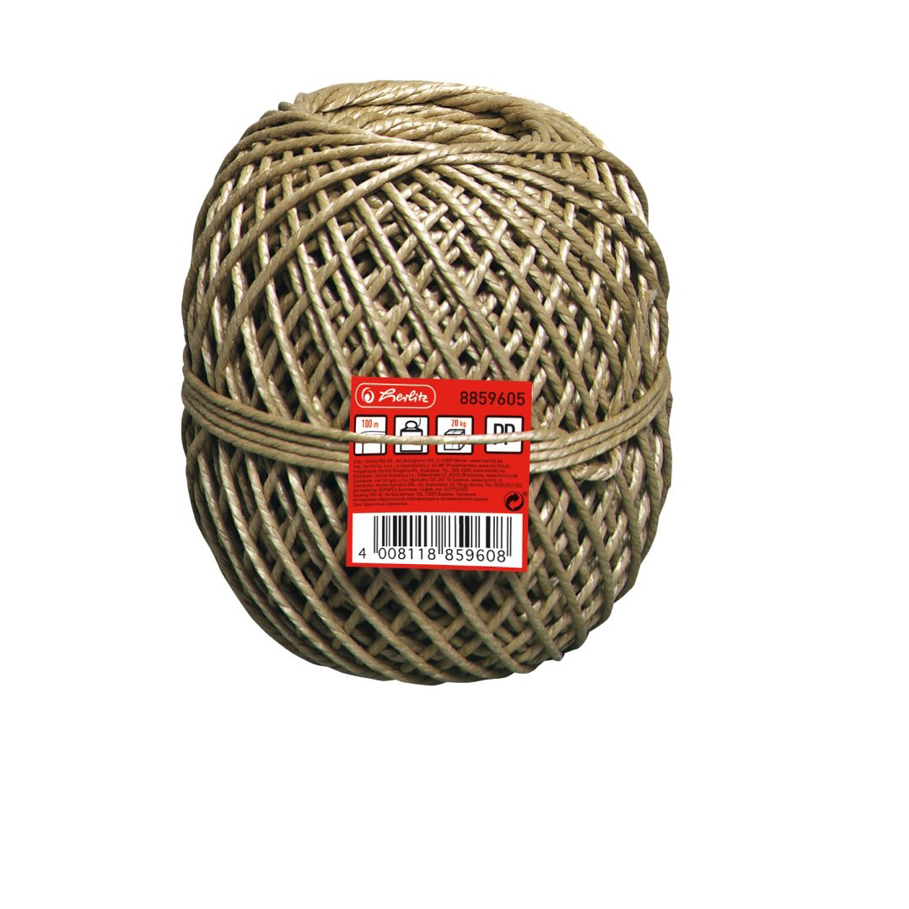 Herlitz Bindfaden 100m 45/20kg braun 1 Knäuel Herlitz Bindfaden 100m 45/20kg braun 1 Knäuel von Herlitz