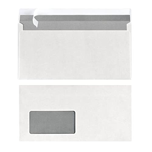 Herlitz Briefumschläge DIN lang haftklebend (mit Fenster | 50 Stück) von Herlitz