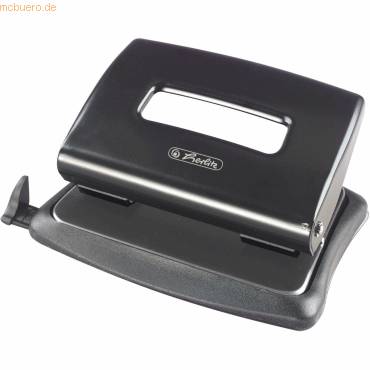 Herlitz Bürolocher 1.6mm mit Anschlag schwarz von Herlitz