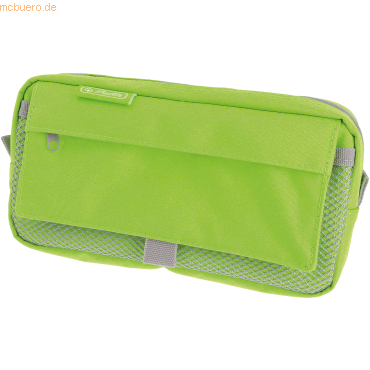 Herlitz Faulenzer mit 2 Außentaschen Neon green Polyester BxHxT 210x11 von Herlitz