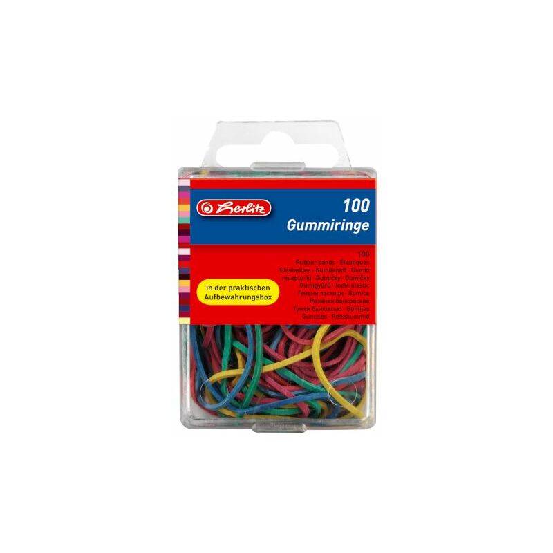 Herlitz Gummiring 100er Box 20-70mm Durchmesser von Herlitz