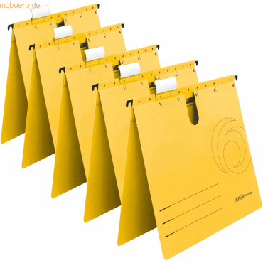 Herlitz Hängehefter 230g/qm gelb VE=5 Stück Herlitz Hängehefter 230g/qm gelb VE=5 Stück von Herlitz