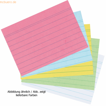 Herlitz Karteikarten A7 liniert blau VE=100 Stück Herlitz Karteikarten A7 liniert blau VE=100 Stück von Herlitz