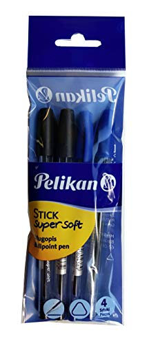 Herlitz Kugelschreiber Blau Und Schwarz, 4 Stück, Stick Super Soft Herlitz Kugelschreiber Blau Und Schwarz, 4 Stück, Stick Super Soft von Herlitz