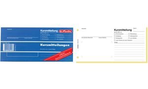 Herlitz Kurzmitteilung, selbstdurchschreibend, 210 x 105 mm, 2 x 40 Blatt Herlitz Kurzmitteilung, selbstdurchschreibend, 210 x 105 mm, 2 x 40 Blatt von Herlitz