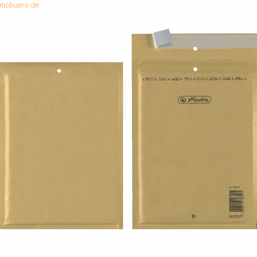 Herlitz Luftpolstertasche 20x27.5 cm haftklebend braun VE=3 Stück Herlitz Luftpolstertasche 20x27.5 cm haftklebend braun VE=3 Stück von Herlitz