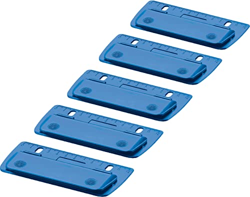 Herlitz Mini-Taschenlocher zum Einheften und für unterwegs (5x blau) von Herlitz