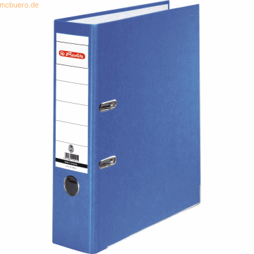 Herlitz Ordner A4 maX.file nature plus 80mm blau von Herlitz